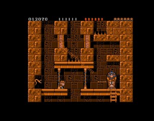 une photo d'Ã©cran de Rick Dangerous sur Commodore Amiga